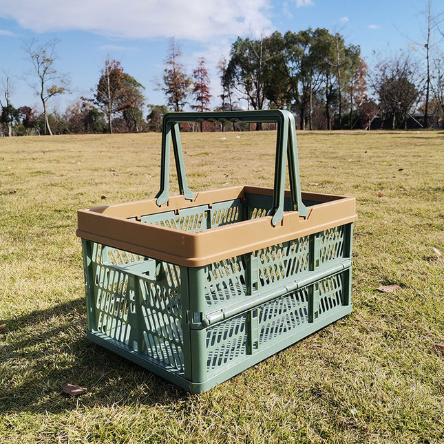 Large Collapsible Storage Basket with Handles