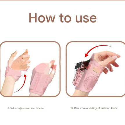 2pc Multi-Functional Silicone Makeup Artist Wristband – additional product detail