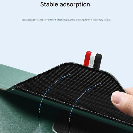 3-in-1 PU Leather Laptop Sleeve with Stand & Mouse Pad Plus Accessory Pouch(Rose Gold) – product perspective