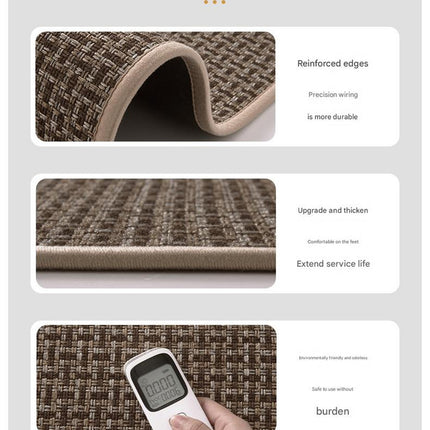 Absorbent & Dirt-Resistant Woven Kitchen Mat - Non-Slip Runner Rug for Home(Style Woven Gray)