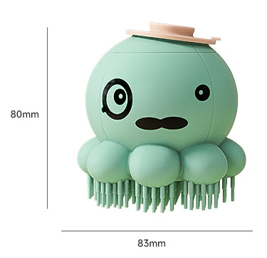 Green 2-Pack Pet Bath Brush with Shampoo Dispenser – product detail