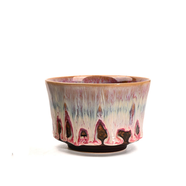 Pink 225ml Ceramic Kiln Glazed Coffee Latte Art Cup