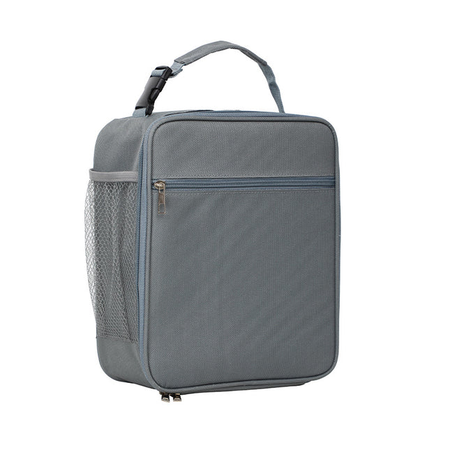 Grey Portable Insulated Lunch Bag