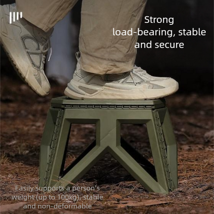 Khaki Portable Folding Stool – design and finish