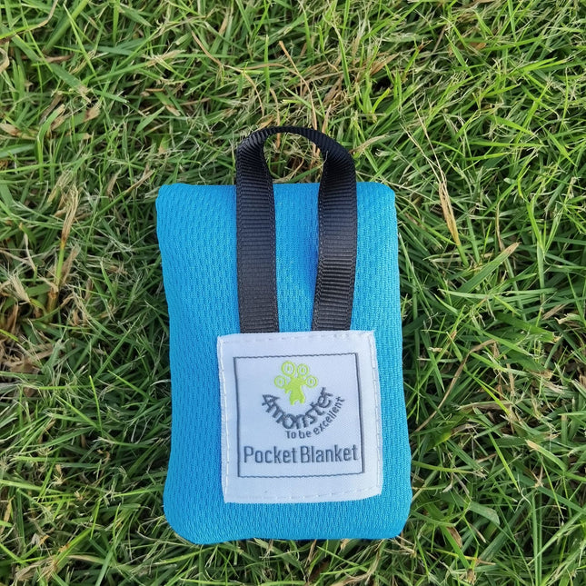 Blue (110 150cm) Compact Pocket Picnic Blanket