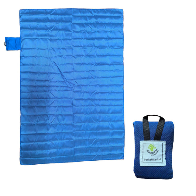 Dark Blue (110 150cm) Compact Pocket Picnic Blanket