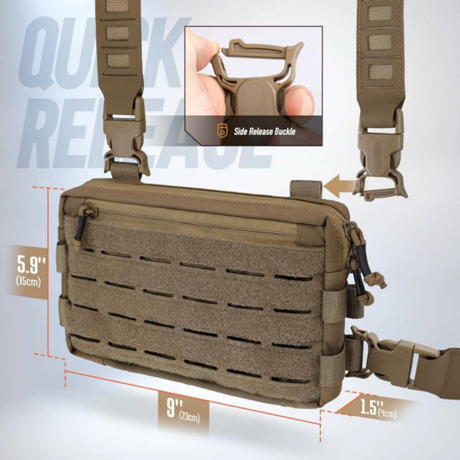 Black Minimalist Tactical Chest Rig – product detail