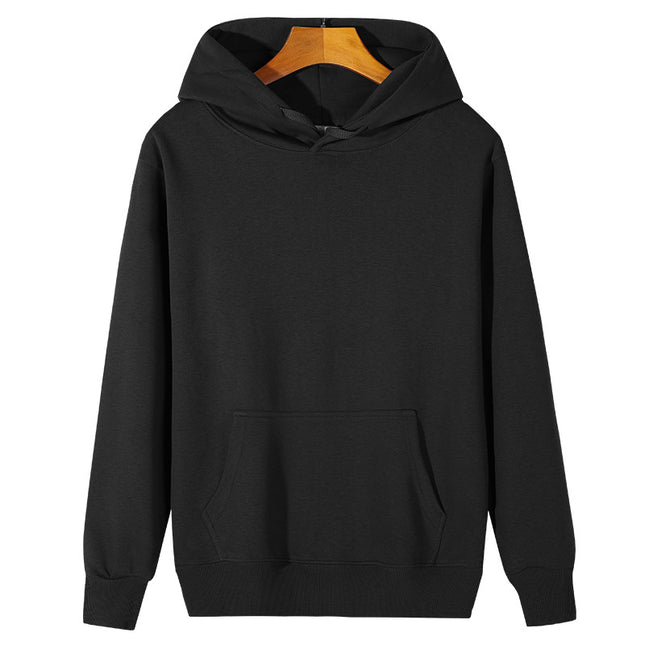 M Black Men's Classic Fleece Pullover Hoodie