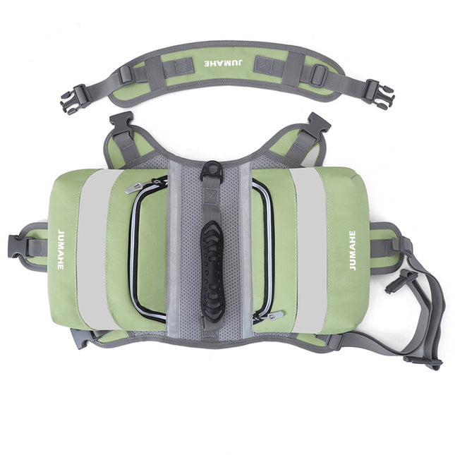 Green Saddle Bag Dog Backpack