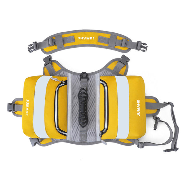 Yellow Saddle Bag Dog Backpack
