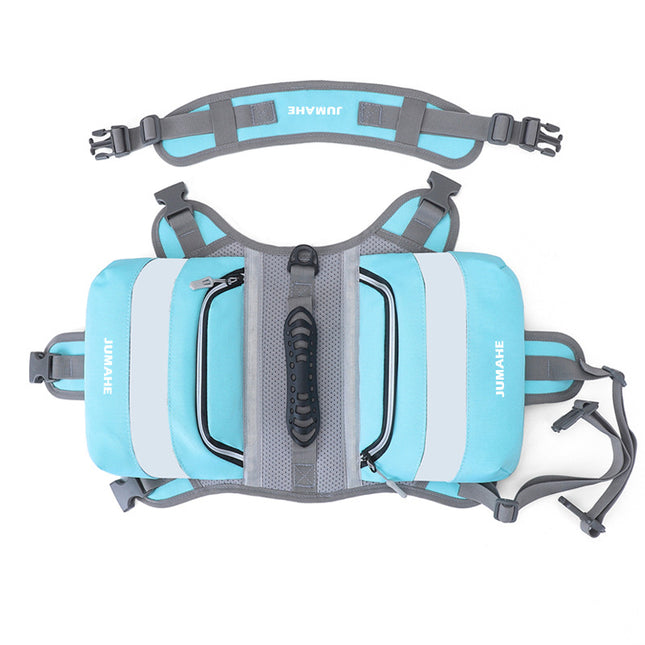 Blue Saddle Bag Dog Backpack