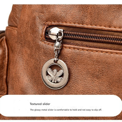 Grey Vintage Soft Leather Hobo Bag for Women - Multi-Pocket Shoulder Purse & Crossbody Handbag