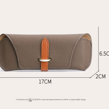 3 Pack Khaki Chic Portable Glasses Case Set - Anti-Pressure Sunglass & Myopia Eyewear Protectors