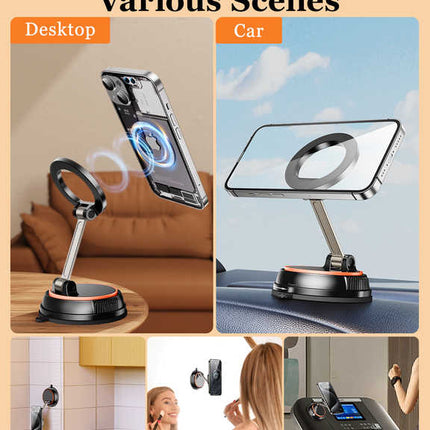 360 Degree Rotating Magnetic Phone Holder - Strong Suction and Stable Design