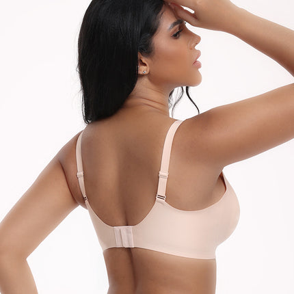XXL Black Women Seamless Wire-Free Bra Comfortable Full Coverage Bralette Invisible Wireless Lingerie for Everyday and Sleep