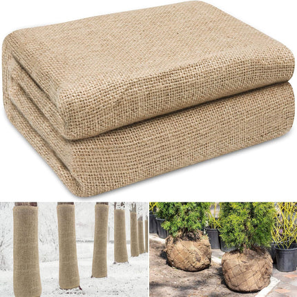 40in x 15ft Natural Jute Burlap Plant Blankets - High Density Winter Frost Protection for Australian Gardens and Trees