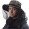 Green Outdoor Mosquito Head Net Hat with 40cm Mesh Shield