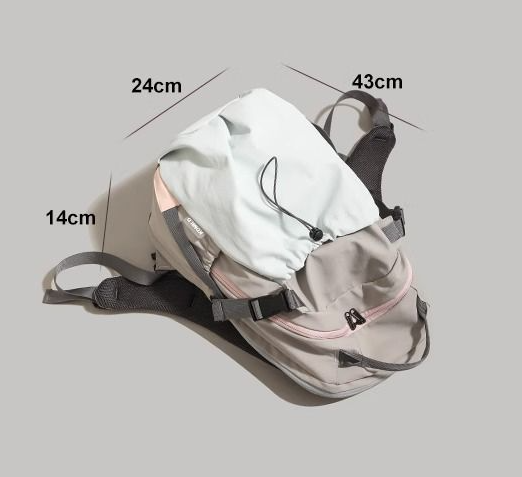 Khaki Minimalist Laptop Backpack Large Capacity 43cm for Men and Women – product detail