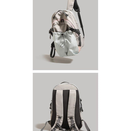 Khaki Minimalist Laptop Backpack Large Capacity 43cm for Men and Women - Unisex Casual School Bag for Uni and Work