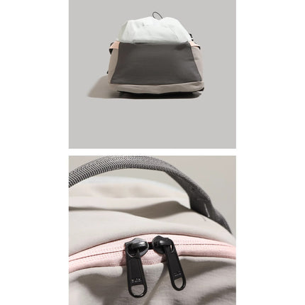 Khaki Minimalist Laptop Backpack Large Capacity 43cm for Men and Women - Unisex Casual School Bag for Uni and Work