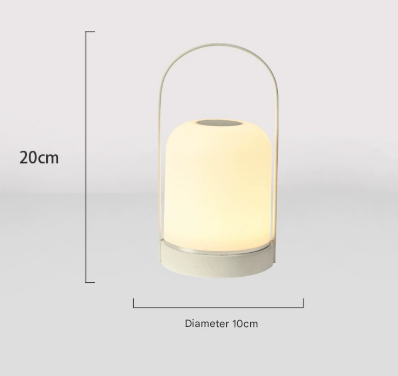 Black Portable LED Table Lamp Rechargeable Touch Dimmable Lantern 3 Colour Modes Night Light for Bedroom – product detail