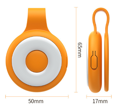 White Mini Magnetic Selfie Light Clip-On LED Phone Fill Light Rechargeable 500mAh 5 Lighting Modes Portable Video Light for Vlogging & Zoom Calls