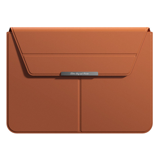 3-in-1 Detachable PU Leather Laptop Sleeve with Ergonomic Stand & Mouse Pad(brown 13/14 inch) – product detail