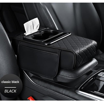 Premium Car Armrest Organizer & Comfort Pad(black)