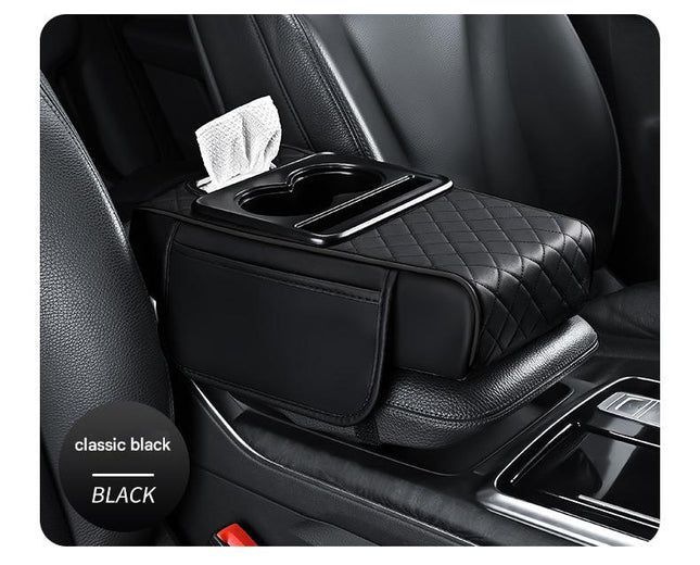 Premium Car Armrest Organizer & Comfort Pad(black) V888-ELOSUNG39010