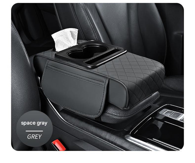Premium Car Armrest Organizer & Comfort Pad(grey) V888-ELOSUNG39012