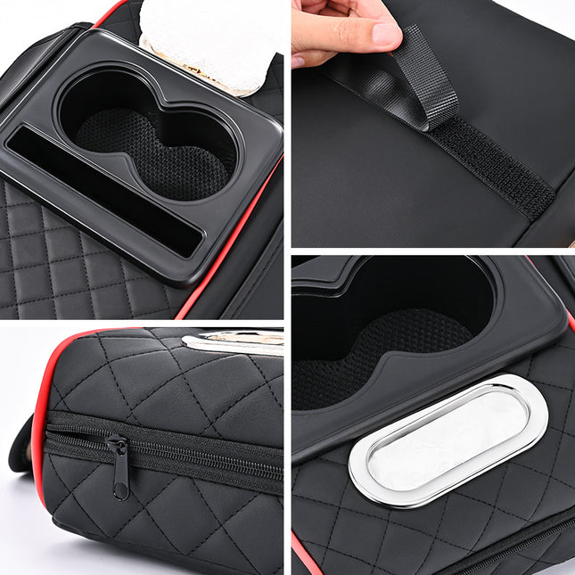 Premium Car Armrest Organizer & Comfort Pad(orange) – product detail