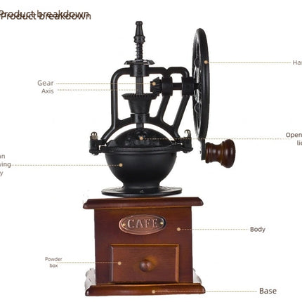 Manual Coffee Bean Grinder(brown)