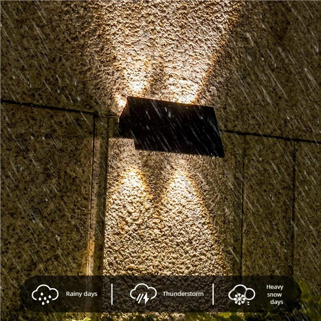 Solar Powered Up and Down Wall Light(yellow light) – product detail