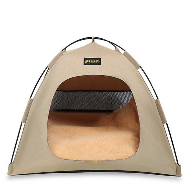 Small Size Pet Tent for Cats & Dogs(Khaki)