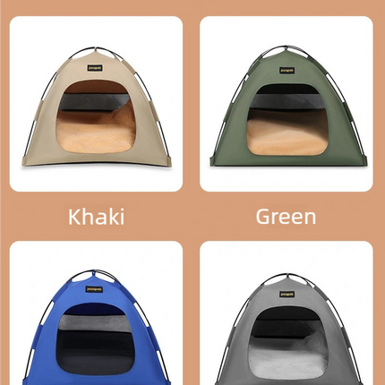 Small Size Pet Tent for Cats & Dogs(Khaki) – design and finish