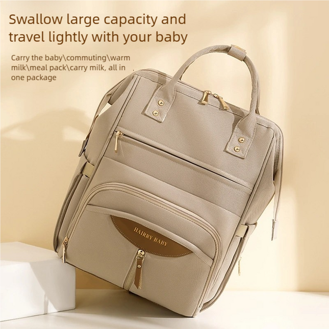 Multifunctional Diaper Bag Backpack(Apricot) – product detail