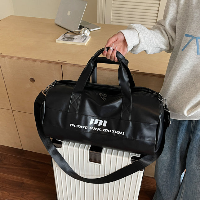 Lightweight Sports Bag with Dedicated Shoe and Wet Gear Zone(black) V888-ELOSUNG39048
