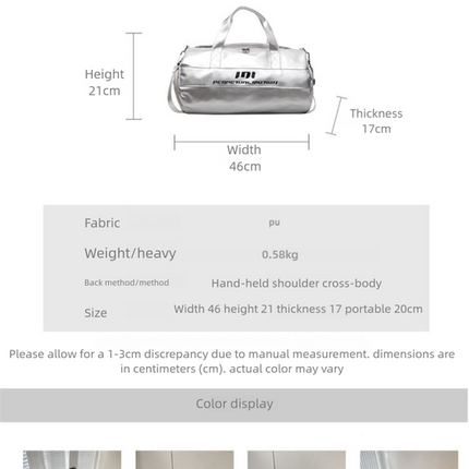 Lightweight Sports Bag with Dedicated Shoe and Wet Gear Zone(white)