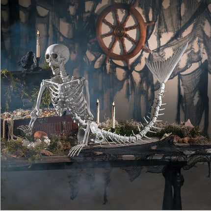 Halloween 31.5 inch Poseable Mermaid Skeleton Prop Haunted Decor V888-ELOSUNG39063