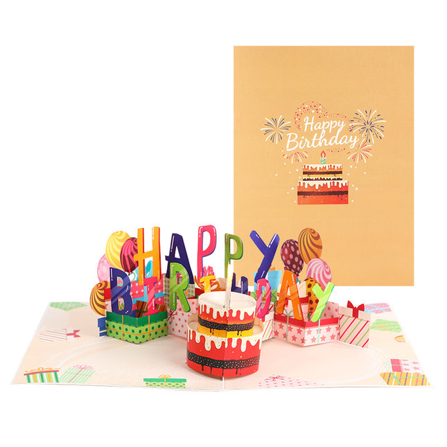 Interactive 3D Pop-Up Birthday Card with Music Light V888-ELOSUNG39064