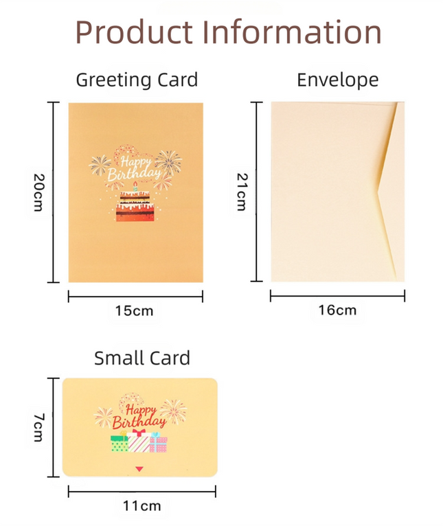 Interactive 3D Pop-Up Birthday Card with Music Light – product detail