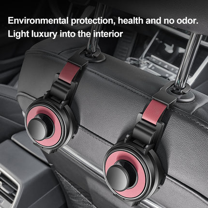 Black 3-in-1 Car Headrest Organizer Hook