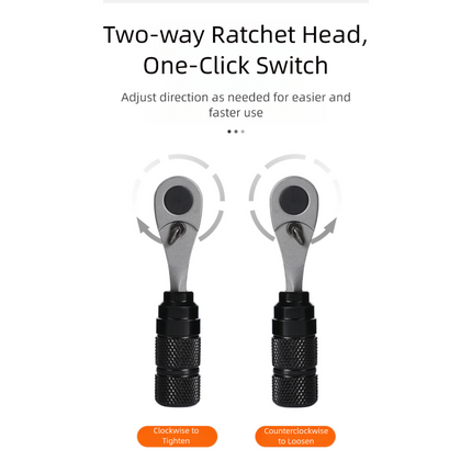 Compact Bicycle Ratchet Tool Kit With Tire Patch & Titanium Mini Pump