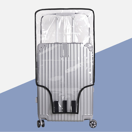 2-Pack 26" Clear PVC Luggage Cover - Heavy-Duty Waterproof & Scratch-Resistant Suitcase Protector