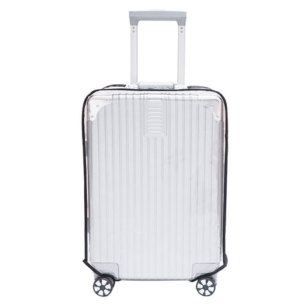 2-Pack 28" Clear PVC Luggage Cover - Heavy-Duty Waterproof & Scratch-Resistant Suitcase Protector