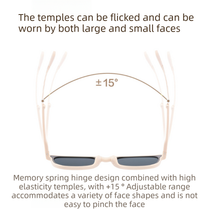 Ultra-Light Foldable TR Sunglasses for Women with Storage Bag - 15° Adjustable Temples & Premium Hinges, UV Protection (Black Frame/Brown Lenses)