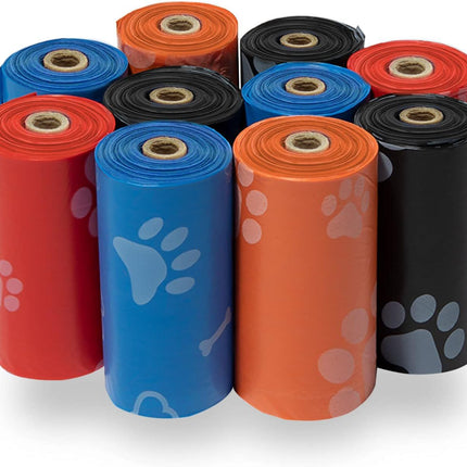 150-Count Biodegradable Dog Poop Bags with Bone Dispenser - Extra Thick Leak-Proof Pet Supplies