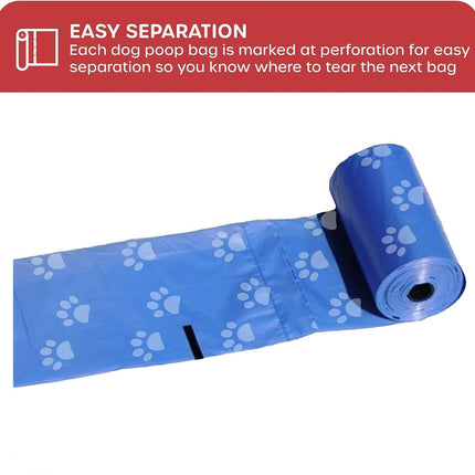 150-Count Biodegradable Dog Poop Bags with Bone Dispenser - Extra Thick Leak-Proof Pet Supplies