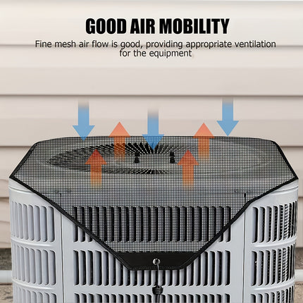 2-Pack Ventilated Resin Mesh Outdoor Air Conditioner Cover(91x91cm / 36x36inch) - Anti-Sun Heat Reduction AC Unit Net for Exterior Use