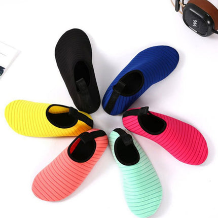 #44/45 Black Quick-Dry Aqua Beach Water Shoes for Men and Women - Slip-On Lightweight Breathable Barefoot Swim Socks